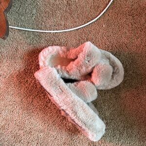 Fluffy Pink Slippers